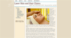 Desktop Screenshot of laserskinandhairclinics.com
