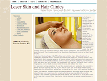 Tablet Screenshot of laserskinandhairclinics.com